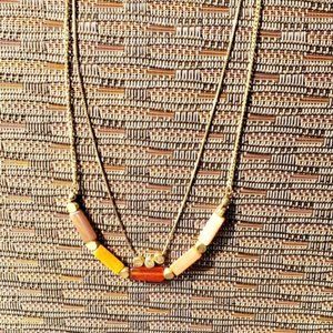 ❤2/$11❤  2 strand necklace with earth tone stones